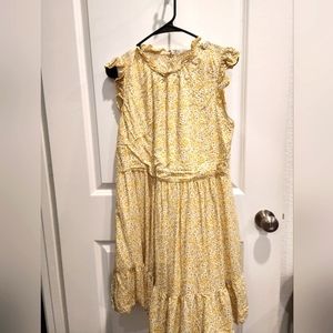 Yellow flowery Kirundo summer dress